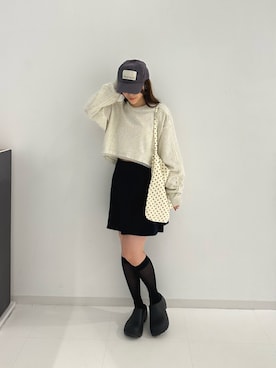 「VACANCY（ヴァカンシー）のアイテム」を使った、YUKINOさん（レディース・156cm）の秋コーディネート