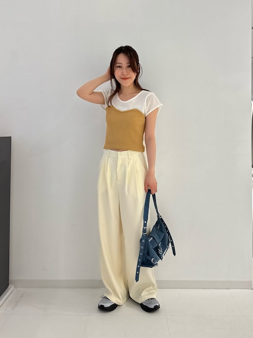 ストレートカラースラックス/SMLサイズ展開（スラックス