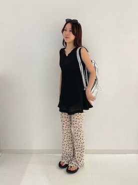 「FUULLY STUDIO（フーリィーステューディオ）のアイテム」を使った、YUKINOさん（レディース・156cm）の夏コーディネート