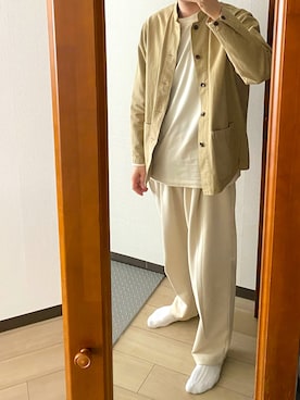 「Steven Alan（スティーブンアラン）のアイテム（カバーオール）」を使った、Naraさん（メンズ・180cm）の冬コーディネート