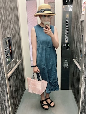 「アイテム（デジタル腕時計）」を使った、りこさん（レディース・160cm・20代）の夏コーディネート