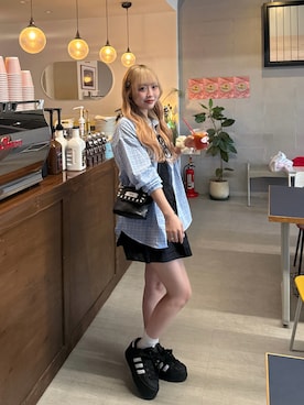「GRAIN（グレイン）のアイテム」を使った、ひいなさん（レディース・165cm）の夏コーディネート