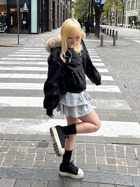 「ファーコート」｜ひいなさん（レディース・165cm）の秋コーディネート