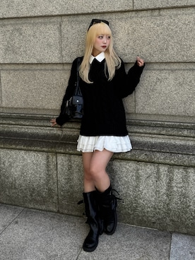 「アイテム（ワンピース/ドレス）」を使った、ひいなさん（レディース・165cm）の秋コーディネート