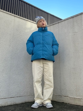 「服とコスメでなりたい自分に」｜「アイテム（ジャケット/アウター）」を使った、ひいなさん（レディース・165cm）の冬コーディネート