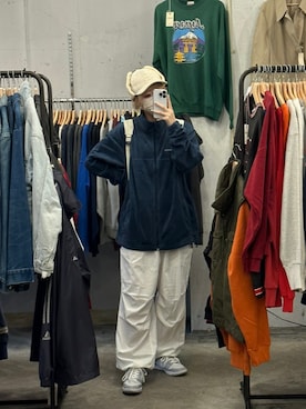 「NYLAUS（ナイラス）のアイテム」を使った、ひいなさん（レディース・165cm）の冬コーディネート