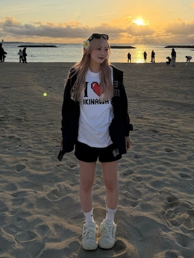 「GAP（ギャップ）のアイテム」を使った、ひいなさん（レディース・165cm）の冬コーディネート