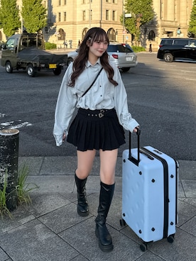 「GRAIN（グレイン）のアイテム」を使った、ひいなさん（レディース・165cm）の秋コーディネート