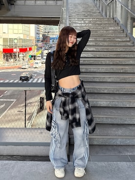 「アイテム（ジャケット/アウター）」を使った、ひいなさん（レディース・165cm）の冬コーディネート