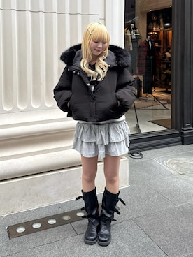 「アイテム（ブルゾン）」を使った、ひいなさん（レディース・165cm）の秋コーディネート