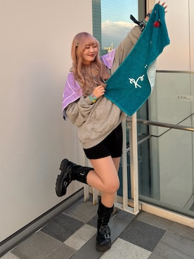 「aeae（エーイーエーイー）のアイテム」を使った、ひいなさん（レディース・165cm）の冬コーディネート