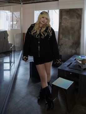 「YOLO（ヨーロ）のアイテム」を使った、ひいなさん（レディース・165cm）の冬コーディネート