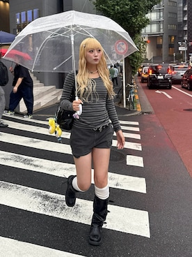 「アイテム（スウェットパンツ）」を使った、ひいなさん（レディース・165cm）の秋コーディネート
