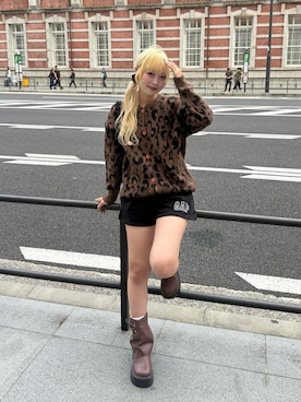 「アイテム（ブーツ）」を使った、ひいなさん（レディース・165cm）の秋コーディネート