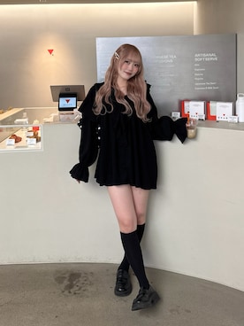 「YOLO（ヨーロ）のアイテム（バッグ）」を使った、ひいなさん（レディース・165cm）の春コーディネート