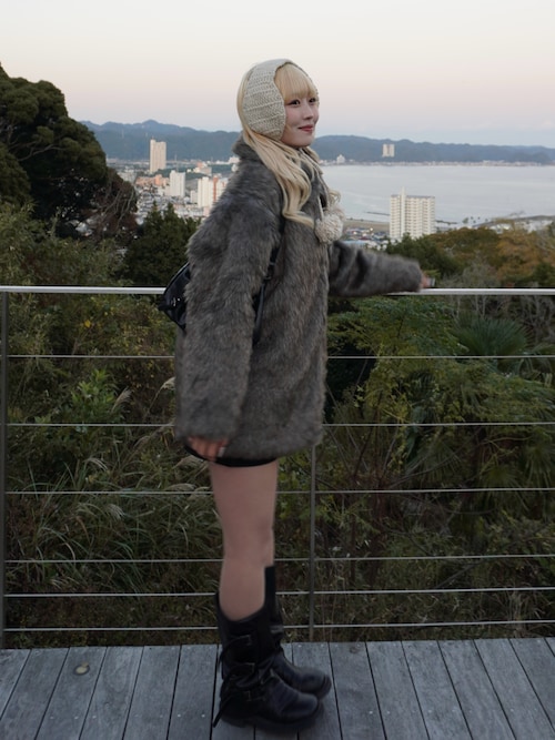 セール】ロングフェイクファーコート（ダウンジャケット/コート