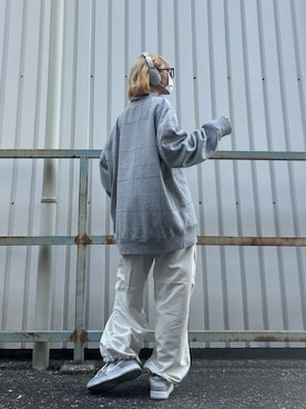 「NYLAUS（ナイラス）のアイテム」を使った、ひいなさん（レディース・165cm）の冬コーディネート