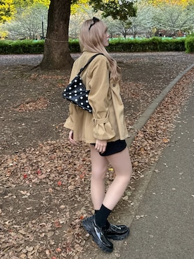 「EVOL（イーボル）のアイテム（シューズ）」を使った、ひいなさん（レディース・165cm）の春コーディネート