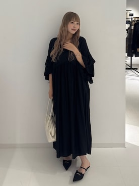 「Libra Cue（リブラ キュー）のアイテム」を使った、ひいなさん（レディース・165cm）の夏コーディネート