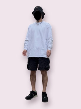 「FRUIT OF THE LOOM（フルーツオブザルーム）のアイテム」を使った、ymkeiさん（メンズ・171cm）の春コーディネート