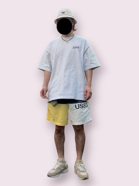 「Needles（ニードルス）のアイテム」を使った、ymkeiさん（メンズ・171cm）の夏コーディネート