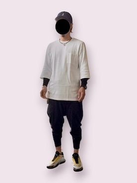 「KANGOL（カンゴール）のアイテム（帽子）」を使った、ymkeiさん（メンズ・171cm）の春コーディネート