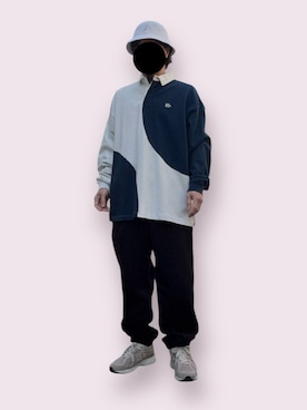 「KANGOL（カンゴール）のアイテム（帽子）」を使った、ymkeiさん（メンズ・171cm）の春コーディネート