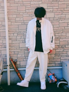 「BASE（ベース）のアイテム」を使った、KAIさん（メンズ・178cm）の秋コーディネート