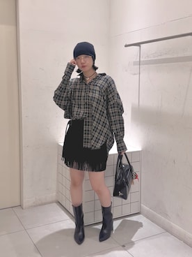 「アイテム（ボストンバッグ）」を使った、mahooo259さん（レディース・158cm・20代）の夏コーディネート