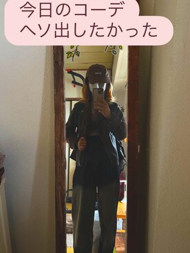 「3coins（3coins）のアイテム（キャップ）」を使った、sakipon1028さん（レディース・161cm）の秋コーディネート