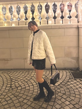 「アイテム（ブーティ）」を使った、mstkm0115さん（レディース・162cm）の冬コーディネート