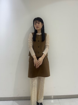 「アイテム（その他アウター）」を使った、akkeenさん（骨格ウェーブ・レディース・160cm）の秋コーディネート