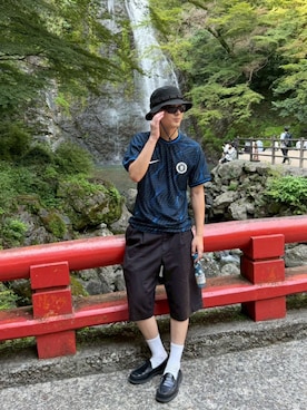 「NIKE(ナイキ)のアイテム(Tシャツ/カットソー)」を使った、SHINさん(メンズ・179cm)の夏コーディネート