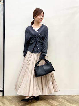 奈珠さん（骨格ナチュラル・レディース・155cm）の秋コーディネート