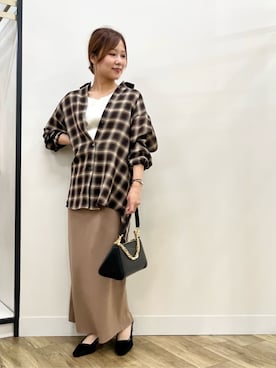 奈珠さん（レディース・155cm）の秋コーディネート