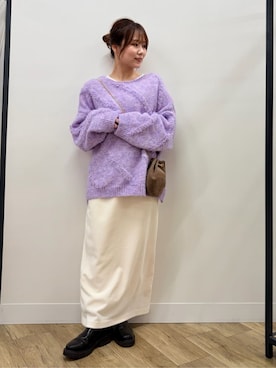 奈珠さん（レディース・155cm）の冬コーディネート