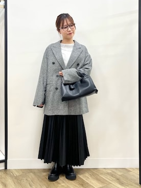 「Gready Brilliant（グレディブリリアン）のアイテム」を使った、奈珠さん（レディース・155cm）の秋コーディネート