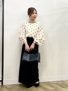 奈珠さん（骨格ナチュラル・レディース・155cm）の秋コーディネート