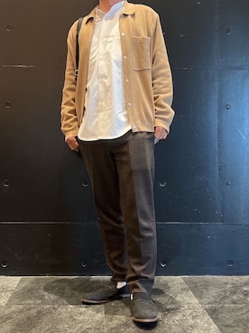 「H&M（エイチ・アンド・エム）のアイテム（カーディガン/ボレロ）」を使った、pieeeeelさん（メンズ・171cm）の春コーディネート