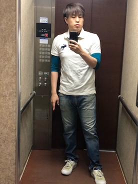 「Abercrombie&Fitch（アバークロンビーアンドフィッチ）のアイテム（トップス）」を使った、kazuhiloyo4okaさん（メンズ・173cm）の春コーディネート
