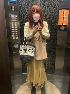 「アイテム（ベスト）」を使った、risaさん（メンズ・167cm）の秋コーディネート