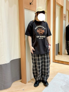 「アイテム（帽子）」を使った、Nさん𖤐⸒⸒さん（レディース・158cm・30代）の夏コーディネート