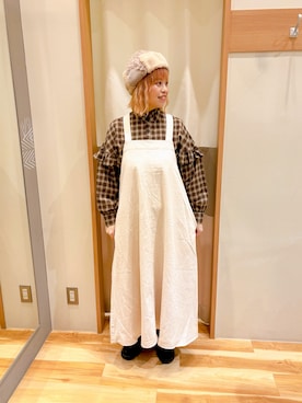 「アイテム（ワンピース/ドレス）」を使った、Nさん𖤐⸒⸒さん（レディース・158cm・30代）の秋コーディネート