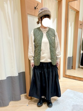 「アイテム（帽子）」を使った、Nさん𖤐⸒⸒さん（レディース・158cm・30代）の秋コーディネート