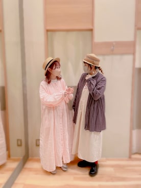 「アイテム（ジャンパースカート）」を使った、Nさん𖤐⸒⸒さん（レディース・158cm・30代）の春コーディネート