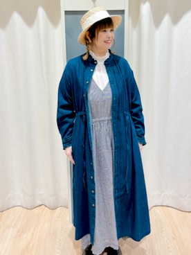「アイテム（ワンピース/ドレス）」を使った、Nさん𖤐⸒⸒さん（レディース・158cm・30代）の春コーディネート