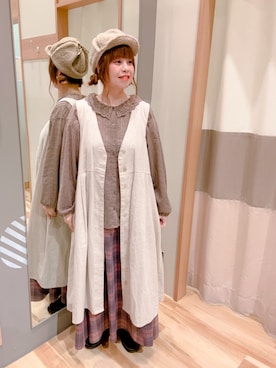 「アイテム（ワンピース/ドレス）」を使った、Nさん𖤐⸒⸒さん（レディース・158cm・30代）の秋コーディネート