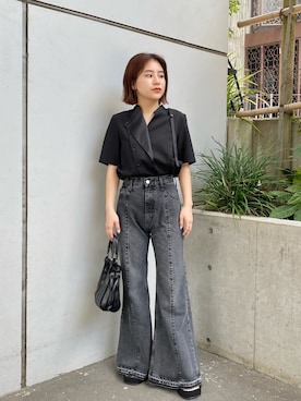 2wayフロントカラーブラウス-ウォッシャブル-を使った人気