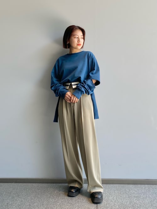 セール】レタードラベルストレートパンツ（スラックス）｜UNITED TOKYO