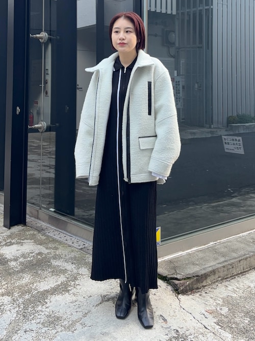 UNITED TOKYO】レザーコンビボンディングブルゾン UNITED TOKYO